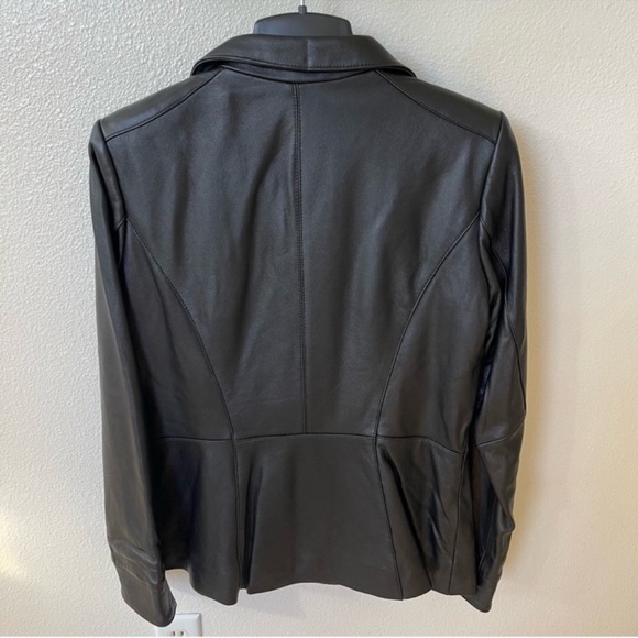 Black Leather Jacket by Denim & Company Small NWT - Picture 3 of 11